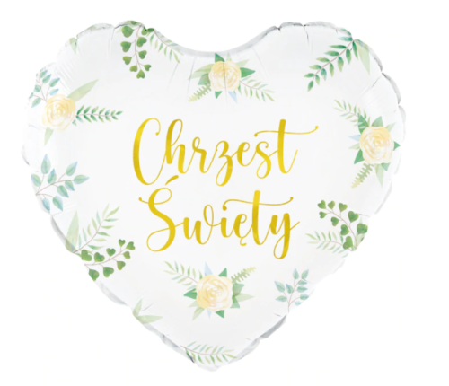 balon foliowy chrzest Święty