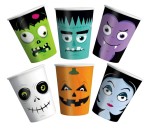Kubki Halloween Monsters 9cm 6szt.