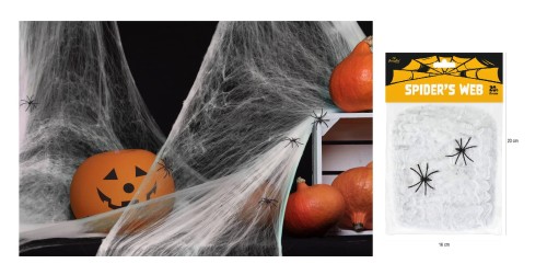 Pajęczyna Halloween biała 20g