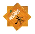 Serwetki Halloween Monsters 33x33cm 12szt. pomarańczowy