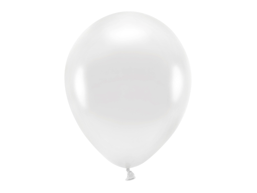 Balony Eco 30cm metalizowane, biały.jpg