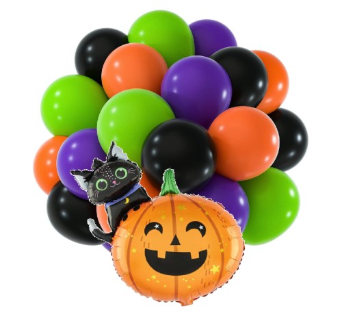 Balony na Halloween Dynia Kot Dekoracje zestaw