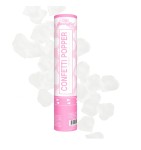 Tuba z Konfetti białe płatki róż 30cm