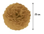 Pompon bibułowy brązowy złoty 25 cm