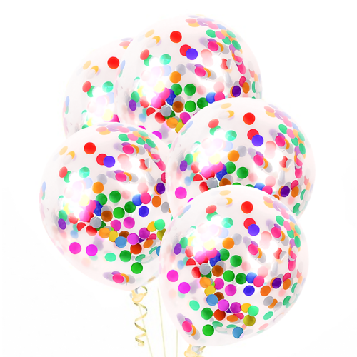 balon lateksowy z konfetti 12 cali