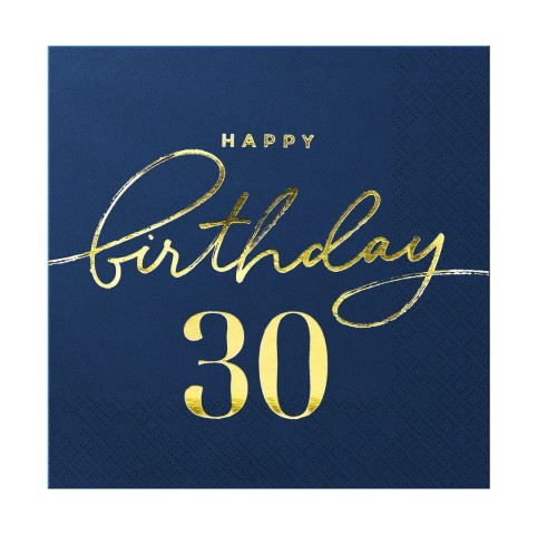 serwetki papierowe granatowe 30