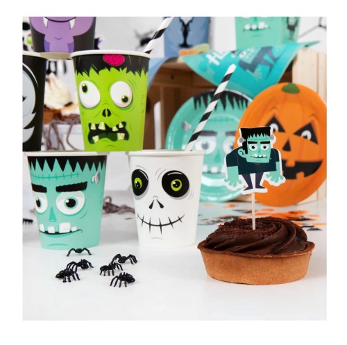 Zestaw na Halloween MONSTER Kurtyna 2m Baner Happy Halloween balony
