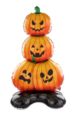 Zestaw na Halloween Balon Stojący Dynie Kurtyna Foliowa Baner