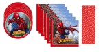Zestaw serwetki talerzyki słomki papierowe Spider-man na Urodziny