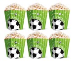Pudełka na popcorn Football 12,5x8,5cm 6szt.