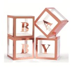 Pudełko box BABY Rose Gold 30X30X30CM