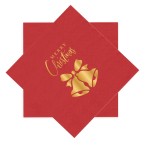 Serwetki Merry Christmas Dzwonki czerwone 10szt.