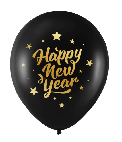 balon lateksowy czarny 12 cali