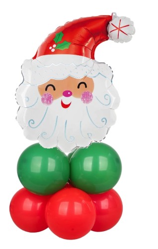 Zestaw balonów Świątecznych Mikołaj balony Wigilijna opłatkowa Impreza Boże