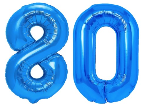 balony foliowe cyfry chabrowe 100cm