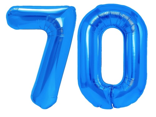 balon foliowy cyfra chabrowa 100cm