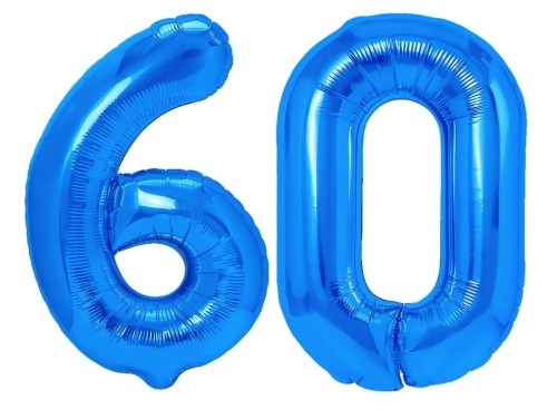 BALONY FOLIOWE CYFRY 100CM CHABROWE