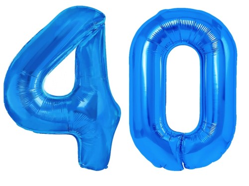 balony foliowe cyfry chabrowe 100cm