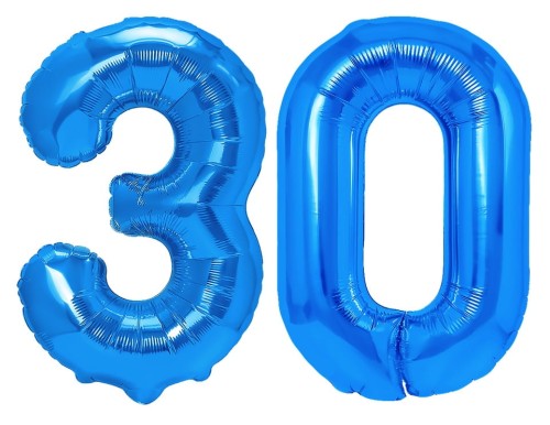 balony foliowe 30 100cm chabrowe