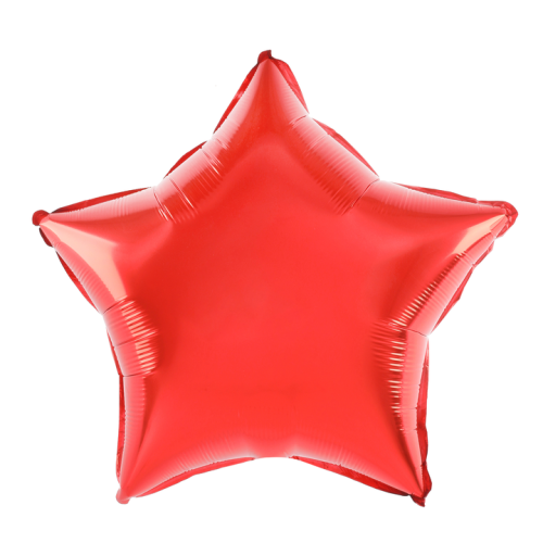 balon foliowy czerwona gwiazda 45cm