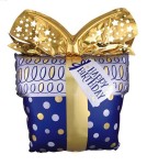 Balon foliowy prezent Happy Birthday 68x60cm