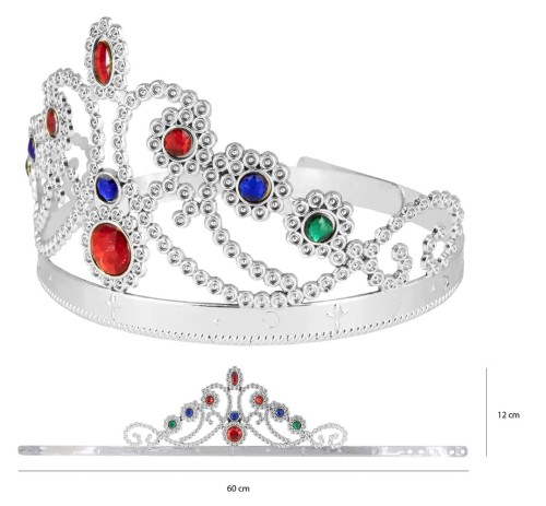 Korona z kolorowymi klejnotami srebrna1.jpg