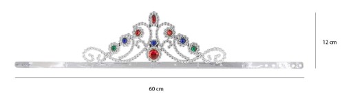 Korona z kolorowymi klejnotami srebrna11.jpg