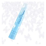 Tuba z Konfetti motyle białe 30cm