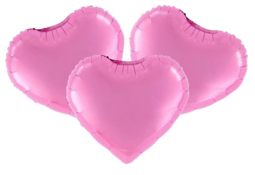 Balony foliowe serduszka rose gold 3 sztuki małe serca