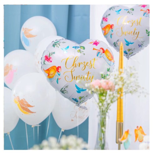 Balon foliowy serce Chrzest Anioły 45cm1.jpg