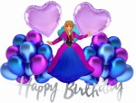 Balony na urodziny Kraina Lodu Anna Ania Roczek