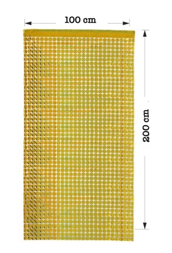 Kurtyna dekoracyjna 200x100cm złota panelowa