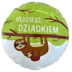 Balon foliowy Będziesz Dziadkiem, 18" Baby Shower