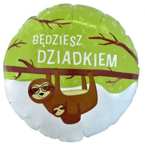 Balon foliowy Będziesz Dziadkiem, 18" Baby Shower