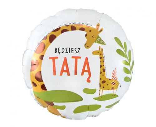 Balon foliowy Będziesz Tatą, 18" Baby Shower