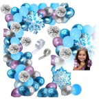 Girlanda balonowa Kraina Lodu Zestaw Urodzinowy Frozen Śnieżynka 2 Urodziny