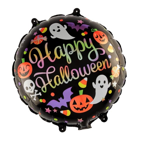 Balon foliowy Happy Halloween dynie i spółka 45cm1.jpg