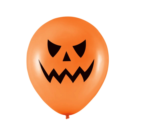 Balon biodegradowalny Dynia Halloween pomarańczowy 12cali 100szt. .jpg