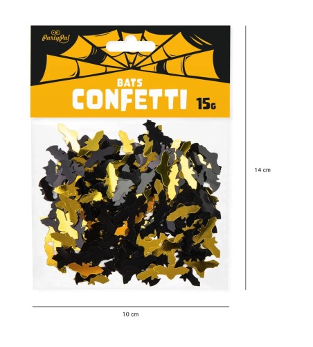 Konfetti foliowe Halloween Dynie pomarańczowe 15g11Konfetti foliowe Halloween Nietoperze złoto-czarne 15g1.jpg