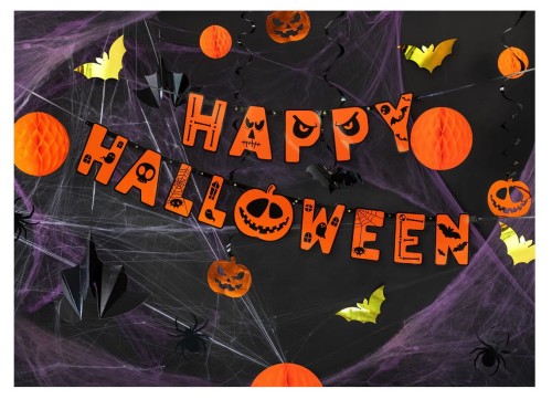 Baner Happy Halloween z dynią pomarańczowy 185cm 11.jpg