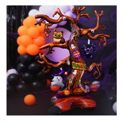 Balon foliowy stojący Drzewo Halloween 106x159cm11.jpg
