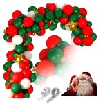 Girlanda balonowa czerwono zielona na Święta Mikołaj
