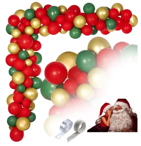 Girlanda balonowa na Boże Narodzenie Mikołajki Święta Balony Z taśmą