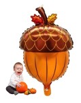 Balon foliowy Żołądź 41x58cm jesienne Leśne Urodziny