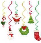 Świderki serpentyny Boże Narodzenie mix. 6szt.