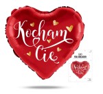 Balon foliowy serce Kocham Cię 18cali