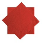 Serwetki trójwarstwowe czerwone 33x33cm