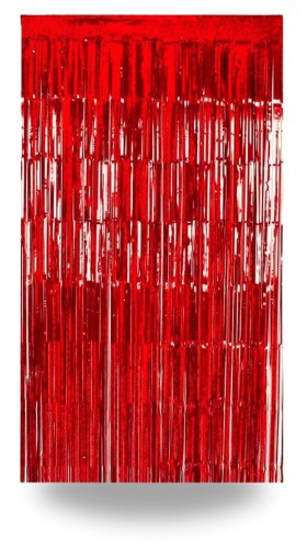 Kurtyna imprezowa czerwona 100 x 200 cm