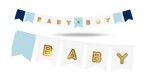 Baner niebieski z napisem Baby Boy 160 cm