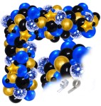 Girlanda balonowa granatowo złota zakończenie roku szkolnego 18stka 30stka